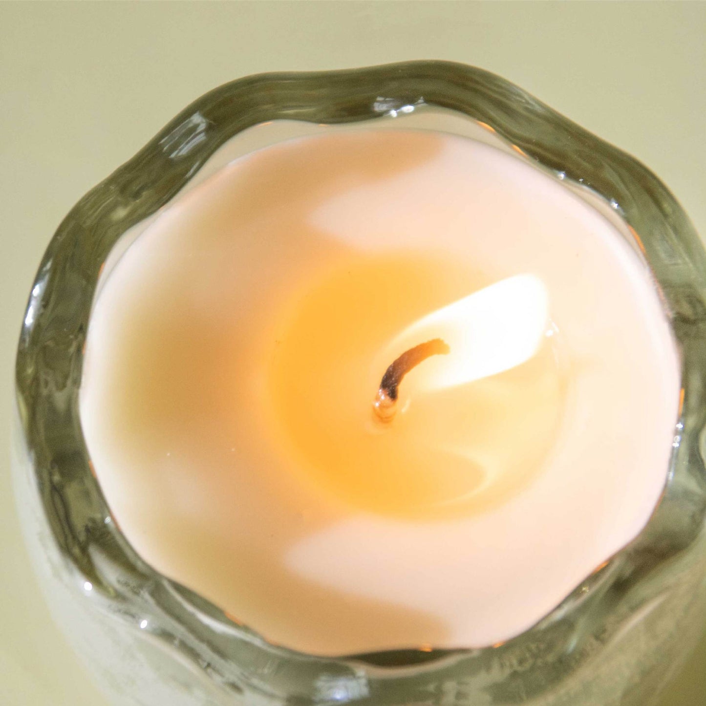 Scented Candles 3oz, Broken Egg Series,Mango Papaya Salad Scent, Strong Frangance