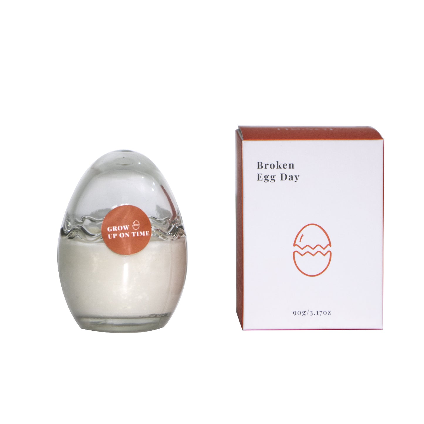 Scented Candles 3oz, Broken Egg Series,Mango Papaya Salad Scent, Strong Frangance